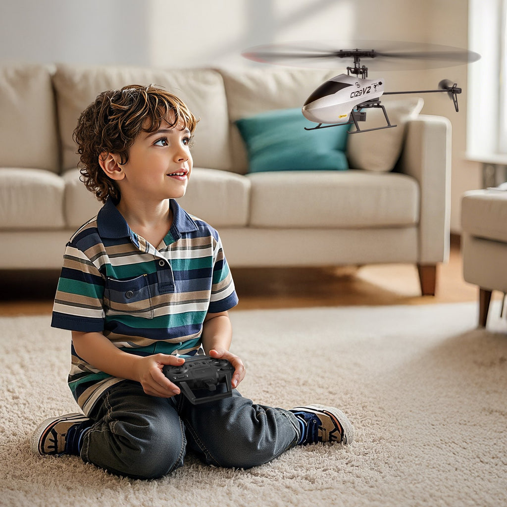RC Helicopter 4 Channel Remote Control Aircraft Toy 39 Min Flight Kids Present